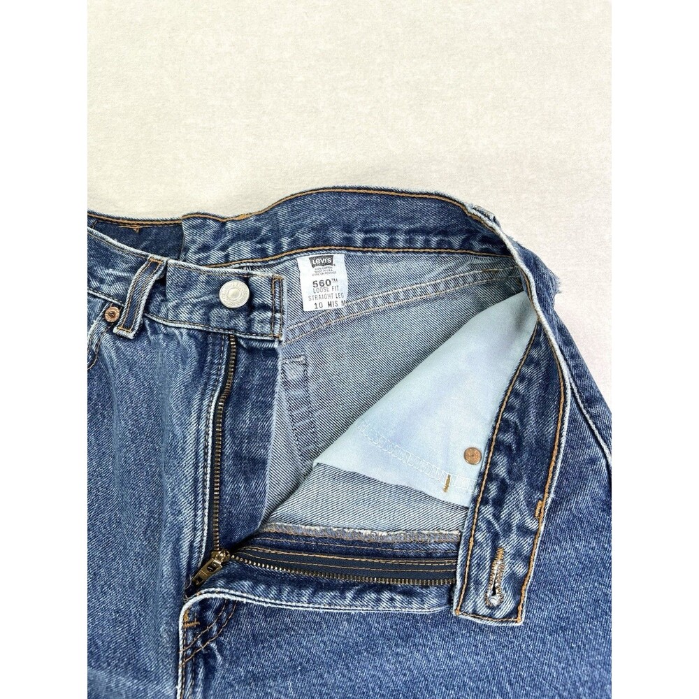 Vtg Levi's 560 Jeans Loose Mom Fit High Rise Straight Womens Size 10 (29x31) USA - Picture 6 of 12